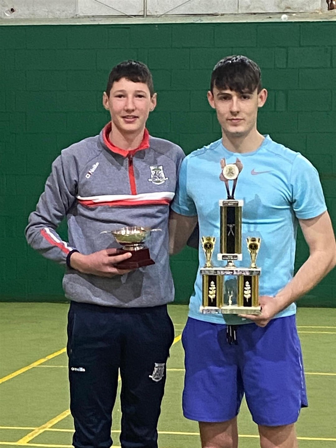 Hayden Taylor Ramsay and Cameron Bremner were unable to attend the awards evening so they received their honours at the recent Liz Young Sixes in Aviemore.
