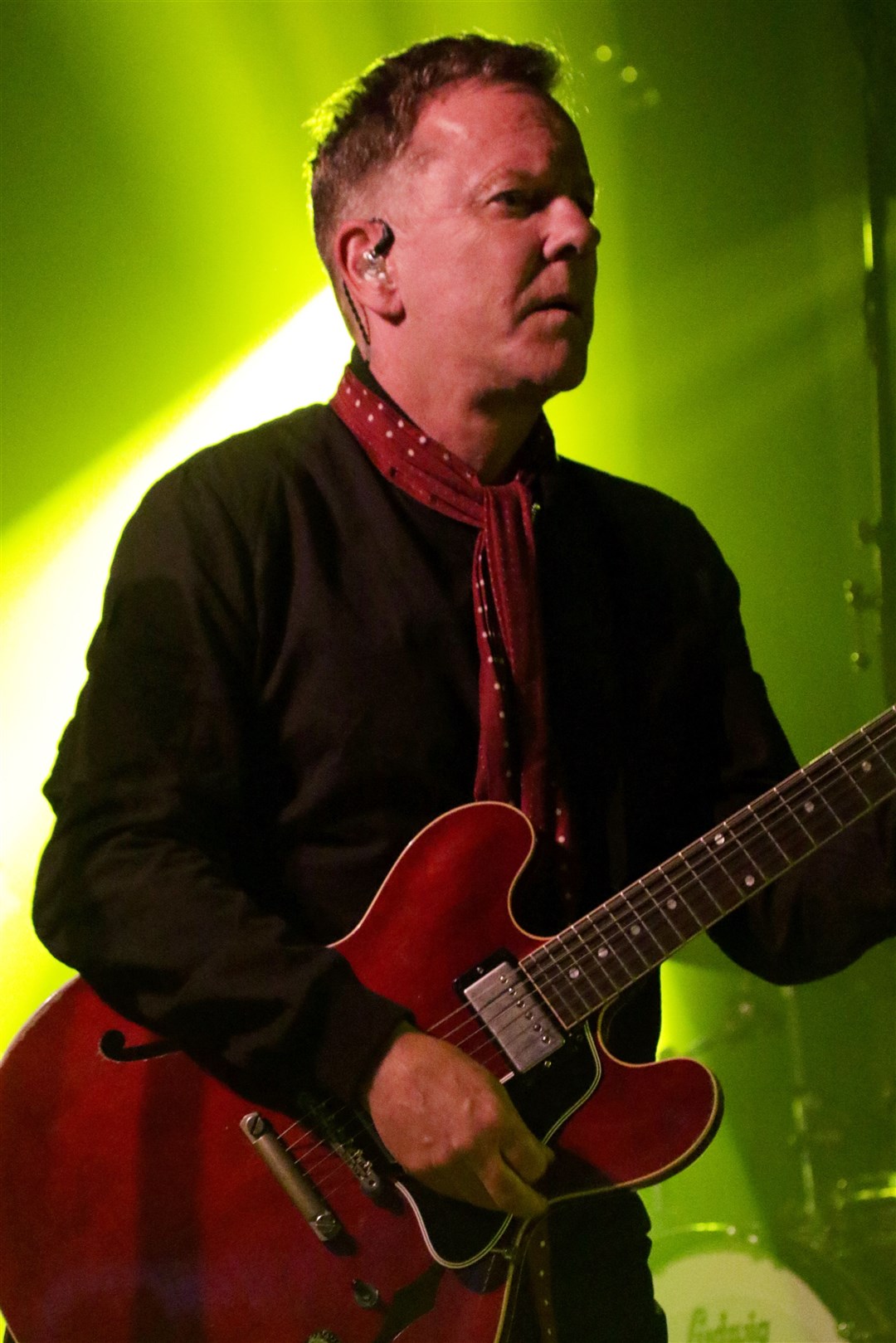 Kiefer Sutherland, close-up on country, the actor playing to a packed Grassroots Stage. Picture: Callum McKenzie