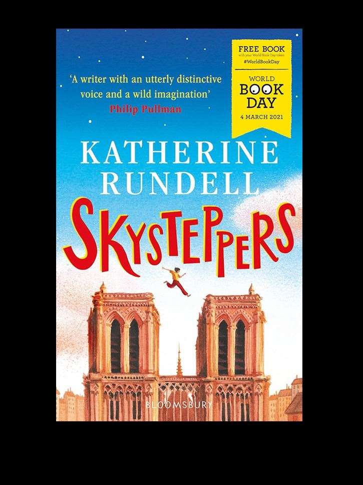Couverture de Skyesteppers.  Image: https://www.worldbookday.com/book/skysteppers/