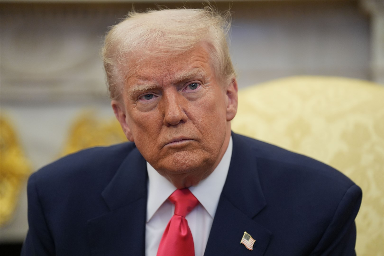US President Donald Trump suggested a date for September was being set for his visit to the UK (Niall Carson/PA)