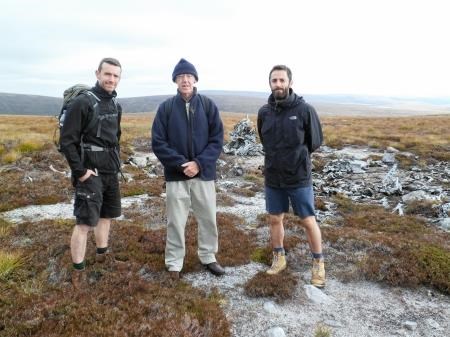 Mr Phil Paterson (centre) with sons John (left) and Julian (right)