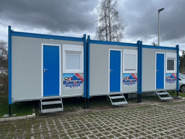 The three accommodation pods which have been installed at Lynemore care home in Grantown.
