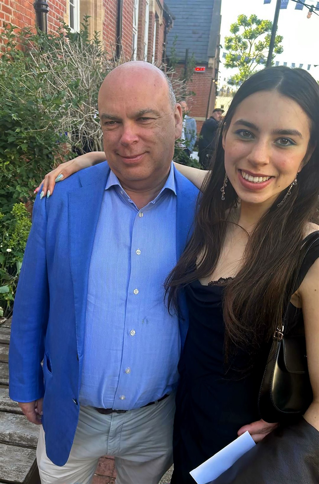 Mike Lynch with his daughter Hannah. Both died when the Bayesian sank (Family Handout/PA)