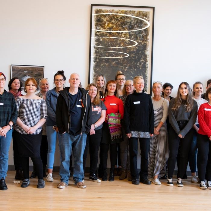 UHI students taking part in a pre-pandemic Circus Artspace professional practice workshop in Inverness.