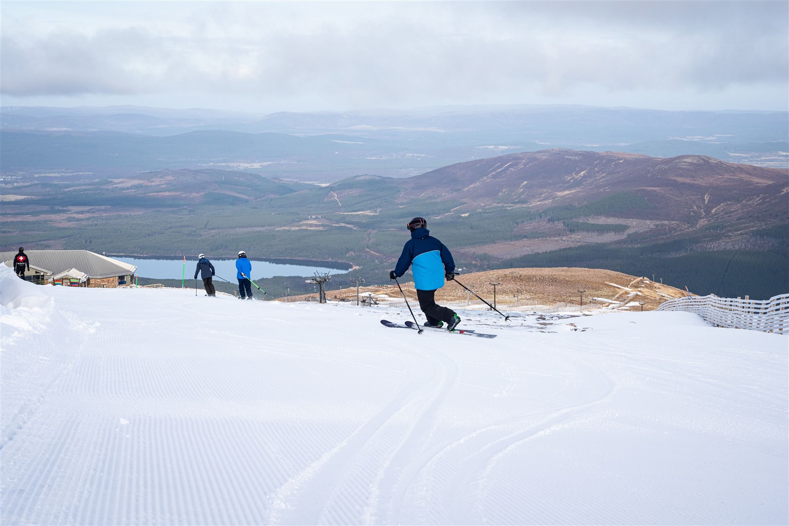 Some nice looking corduroy on the way down to the Ptarmigan station.
