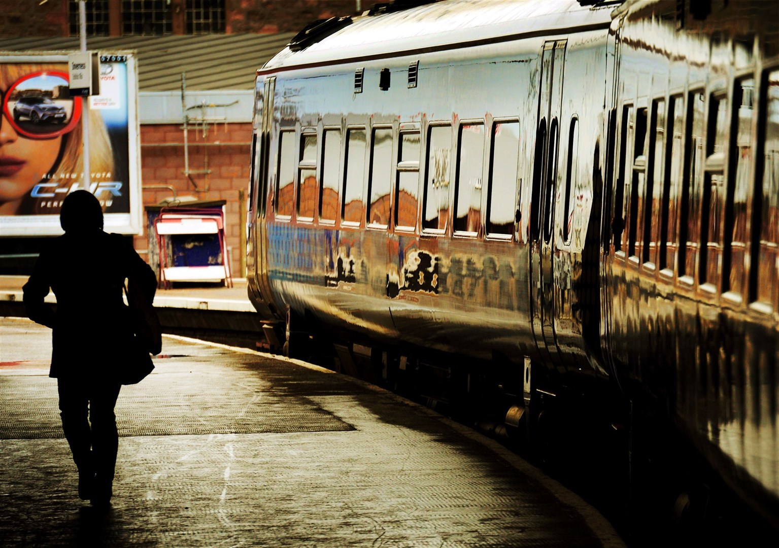 A ScotRail train on the Far North Line at Inverness Railway Station. Picture: Gary Anthony.