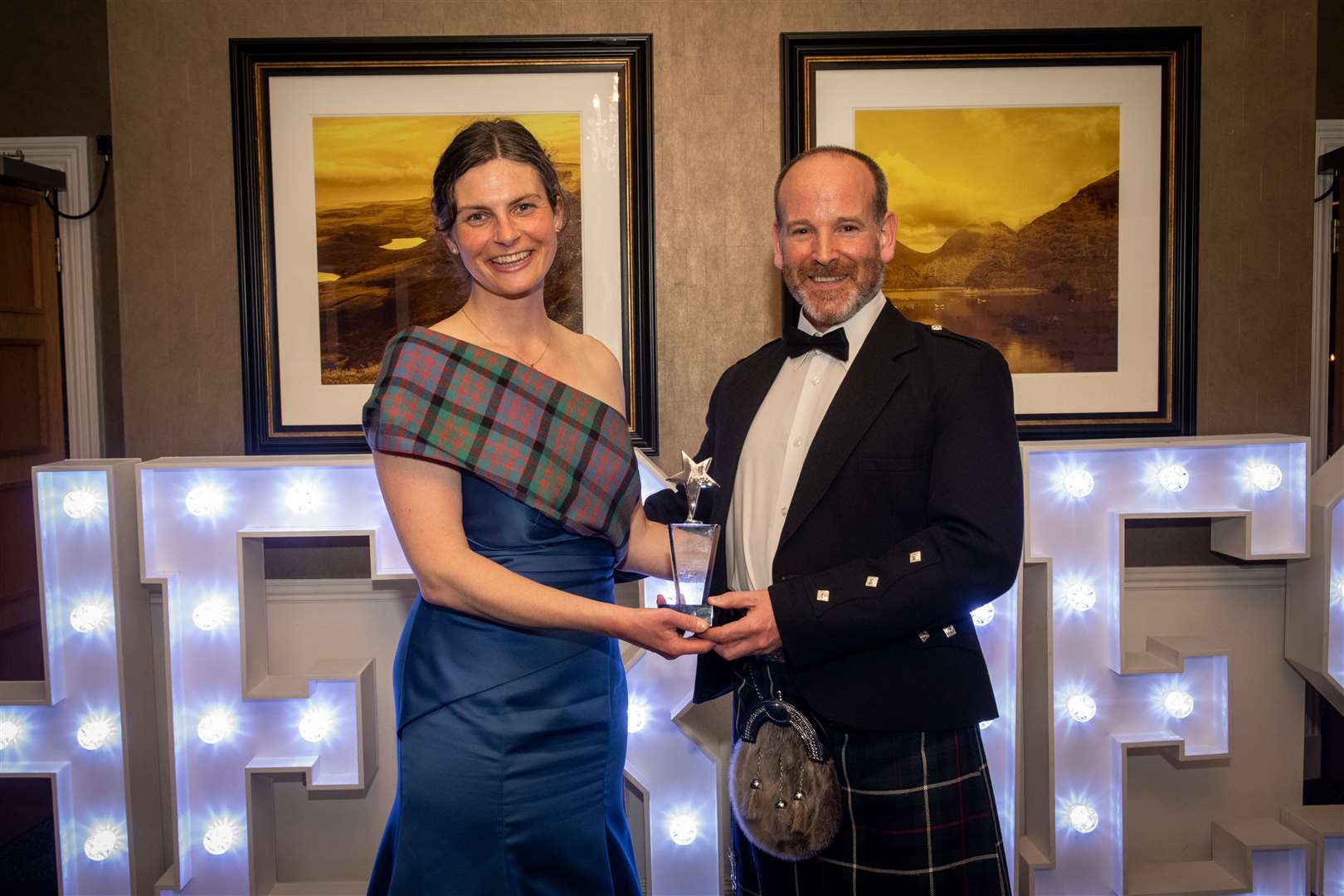 2022 Highland Heroes Winners..Emergency Services or Armed Forces Winner - PICT (Prehospital Immediate Care and Trauma Team)..Dr Catherine Brown and Stuart Abel..Picture: Callum Mackay..