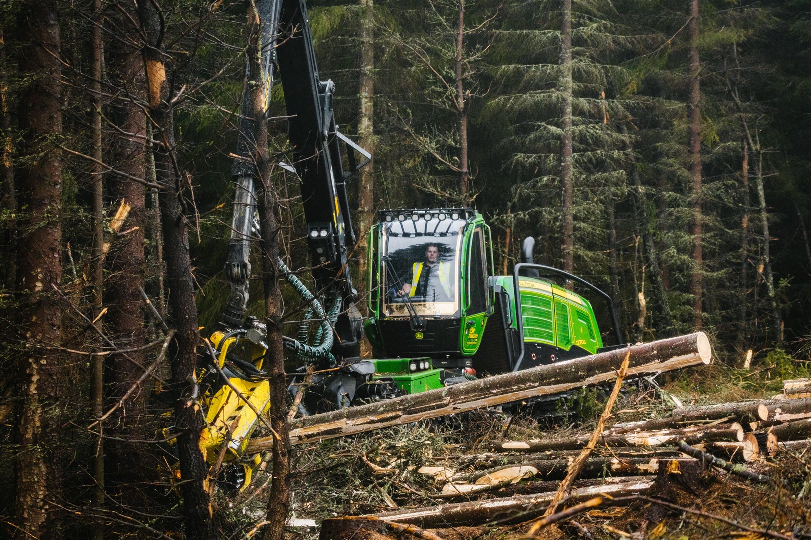 Swinging into action on Glenlivet Estate. Picture: Grant Anderson