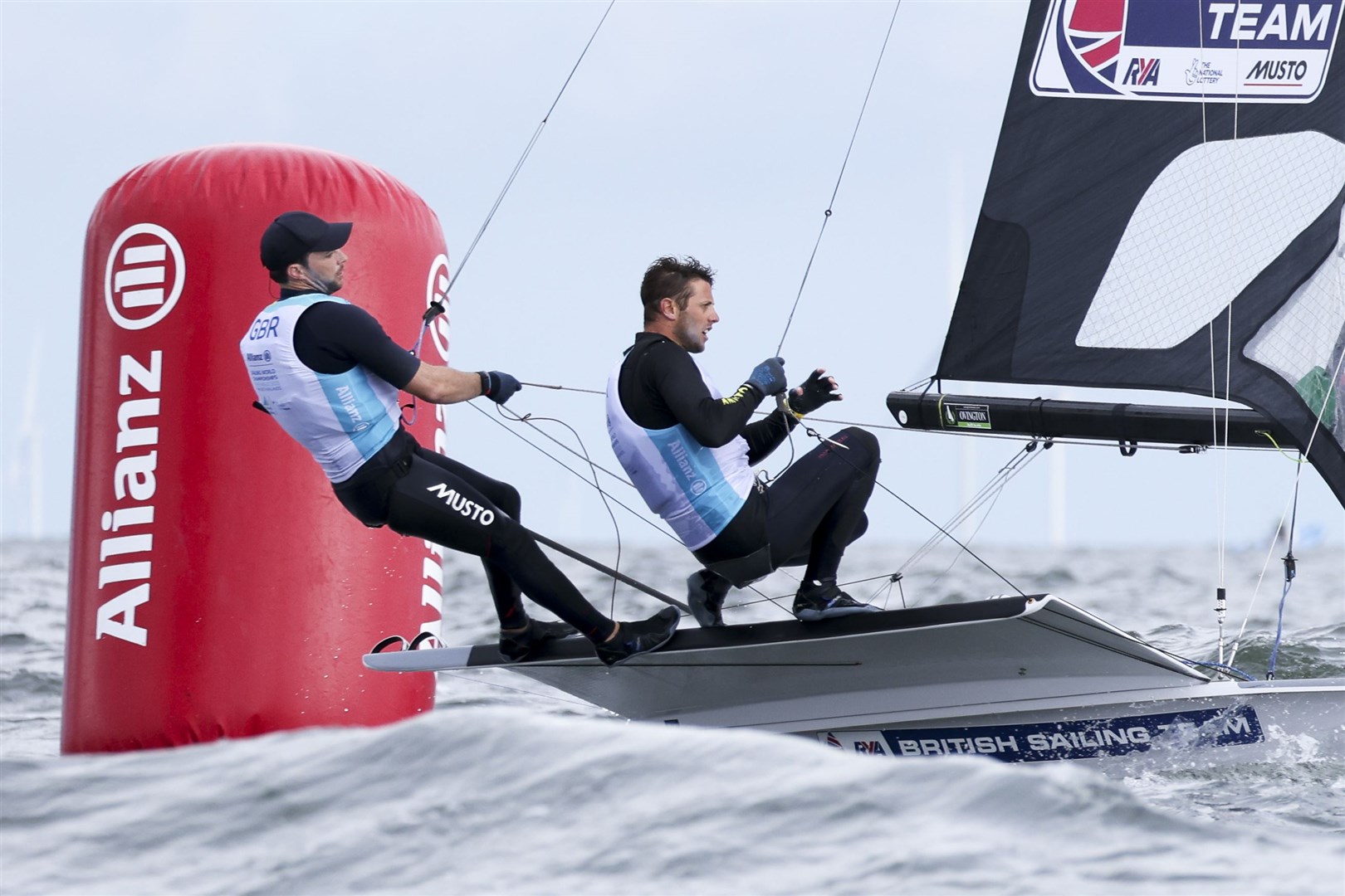 Fynn Sterritt and his partner James Peters in action at the previous world championships.