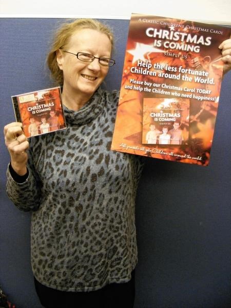 Christine Gray with the new CD now on sale locally