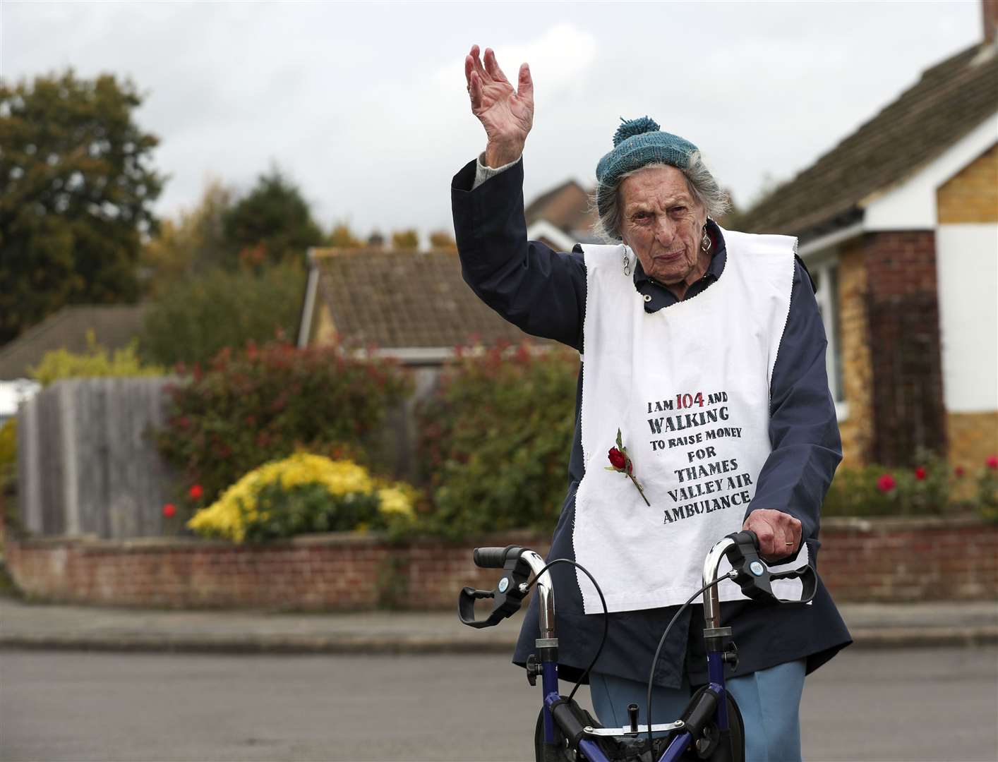 Ruth Saunders is walking a marathon to raise funds for Thames Valley Air Ambulance (Steve Parsons/PA)