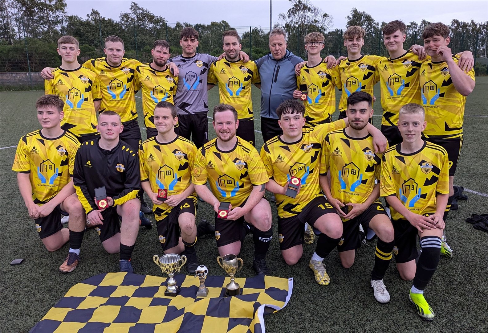 Badenoch United have lifted the McCook Cup - their first trophy in the club's short history.
