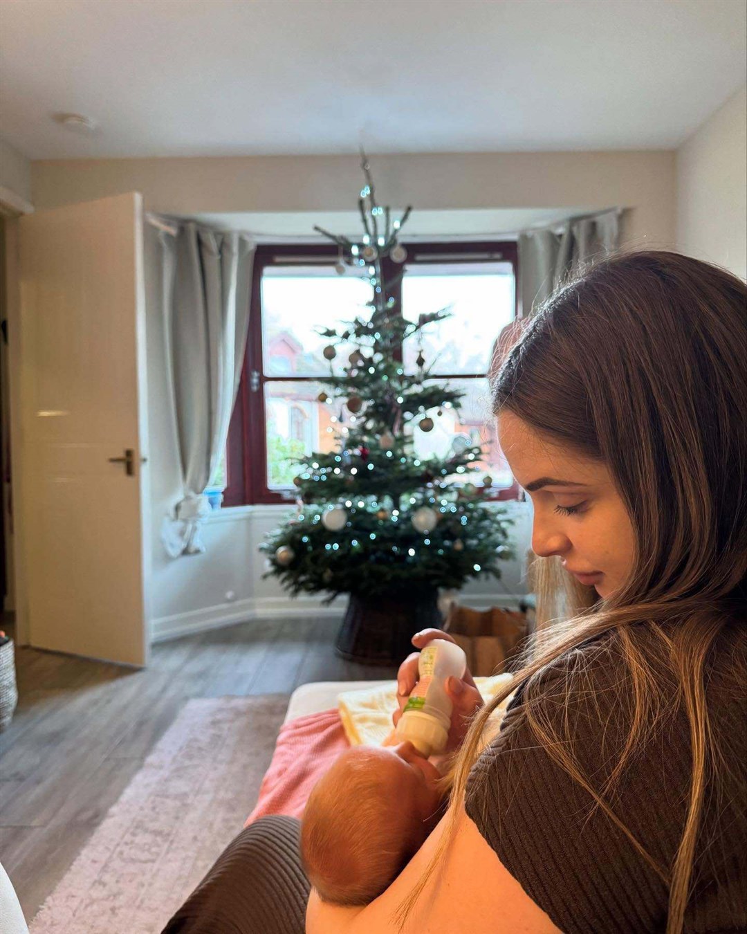 A Christmas Day baby for Buckie Thistle footballer Sam Morrison and his partner Ellen Stewart who welcomed their daughter Noa Rae Morrison into the world at 3.19pm on the big day.