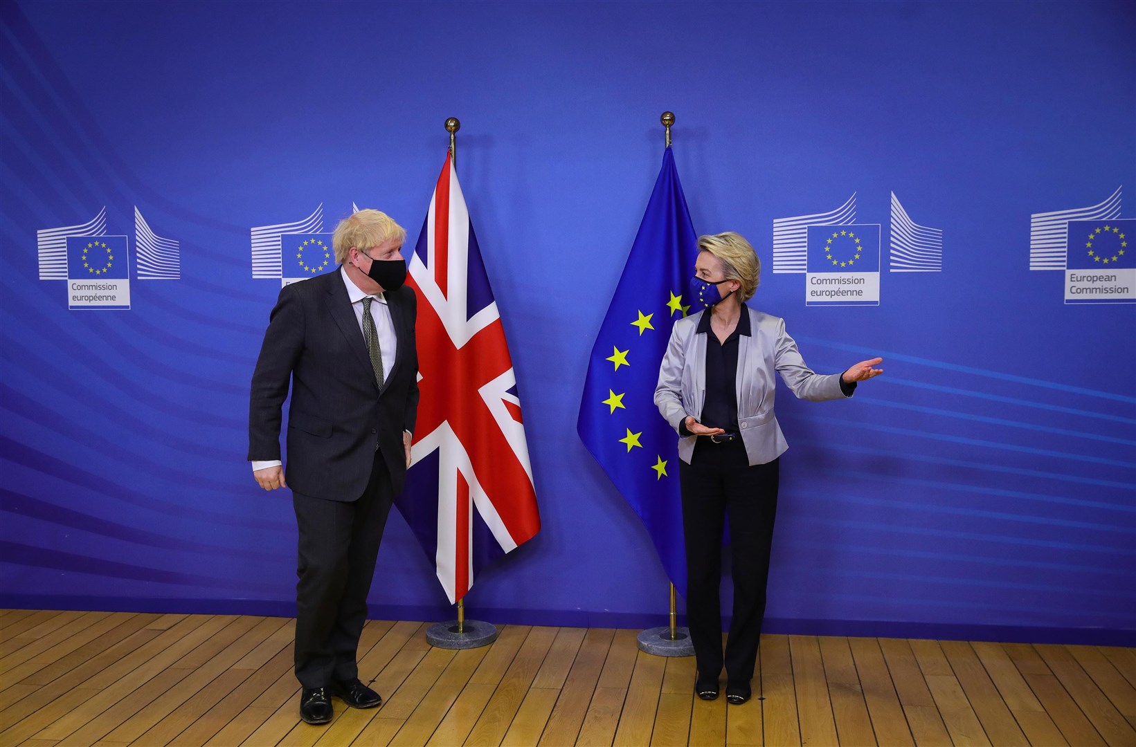 Prime Minister Boris Johnson and European Commission president Ursula von der Leyen are set to speak on Sunday (Aaron Chown/PA)