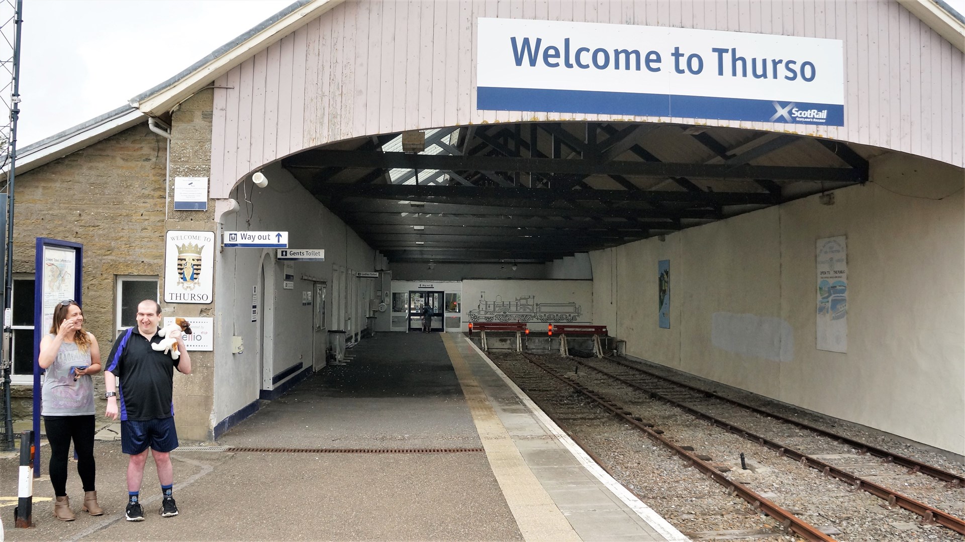 Welcome to Thurso railway station... Picture: DGS.