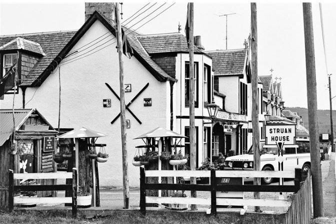 The Struan Hotel - Scotland's first ski hotel - in happy times.