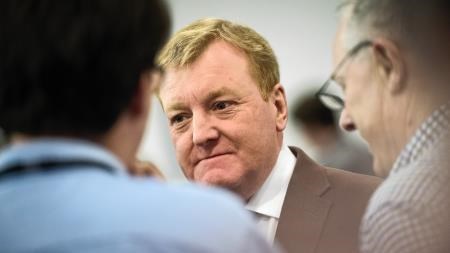 Charles Kennedy pictured at last month's election count when he lost his seat at Westminster