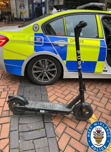 West Midlands Police are cracking down on illegal e-scooter use in June (West Midlands Police/PA)