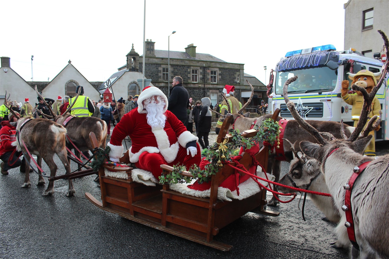 A traditional Highland reindeer parade. Picture: Kyle Ritchie