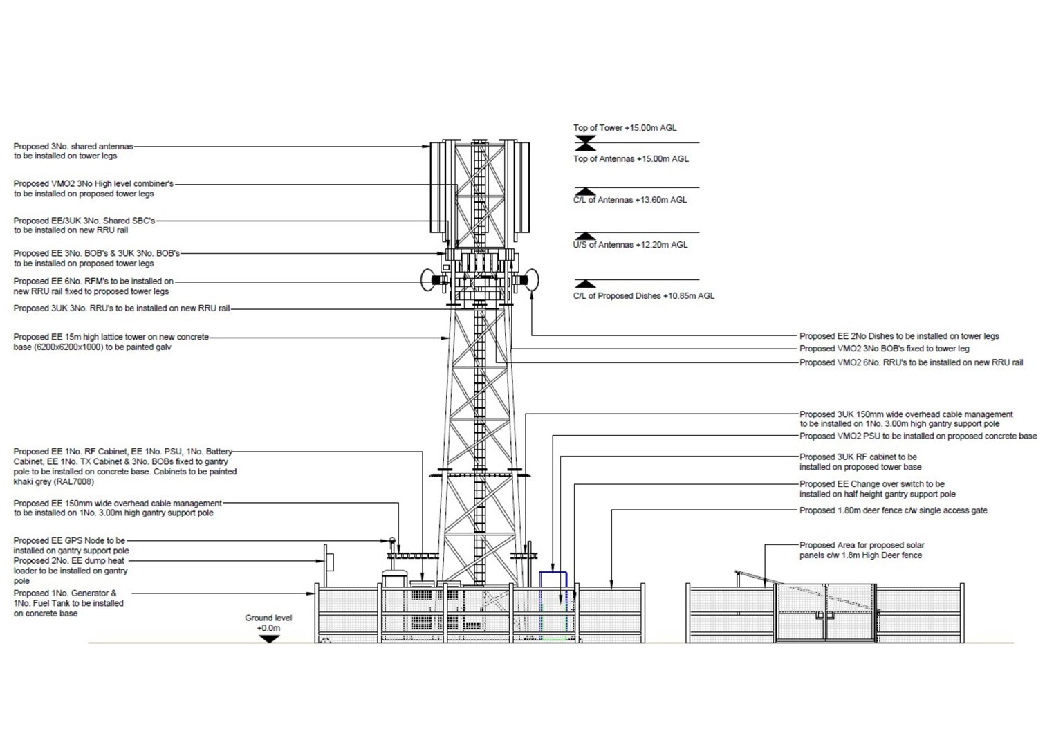 Plans for the mast, which was unanimously rejected...Picture: EE