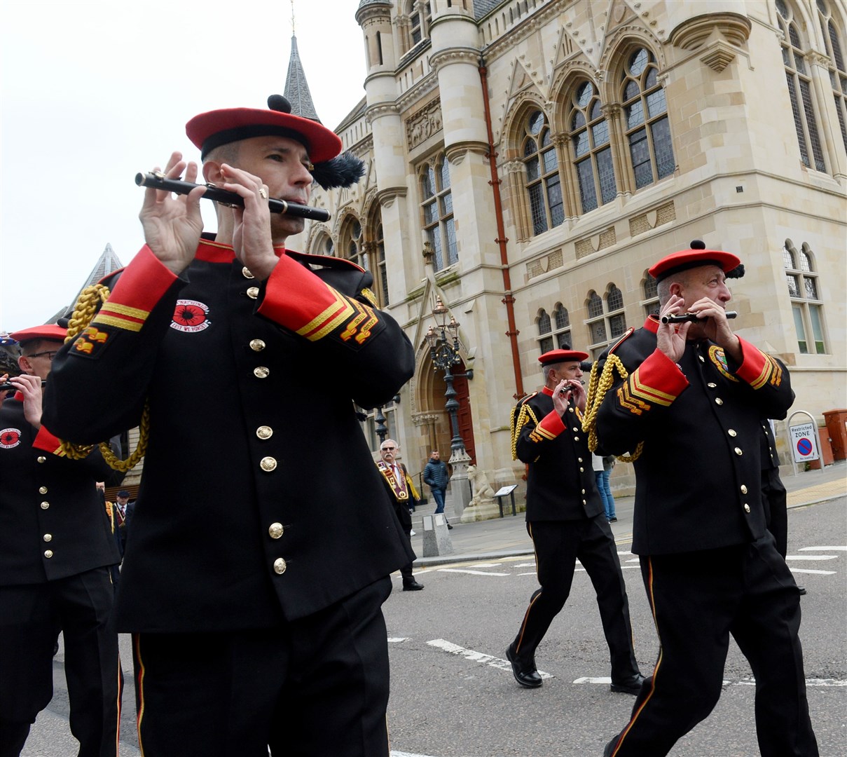 Apprentice Boys march in Inverness. Passing the Town House. Picture: Gary Anthony