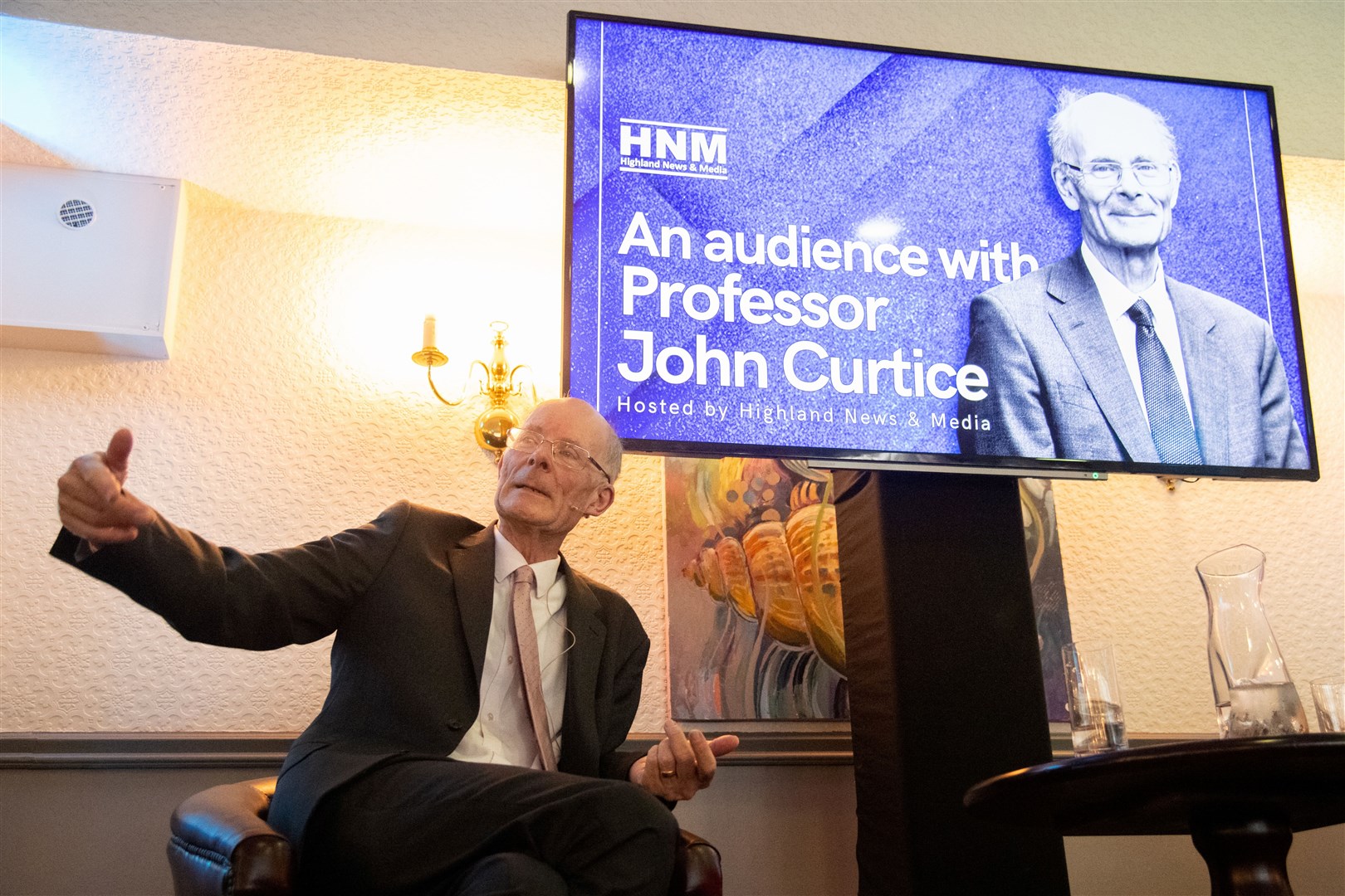 Highland News and Media host 'An audience with Professor John Curtice'. Picture: Daniel Forsyth.