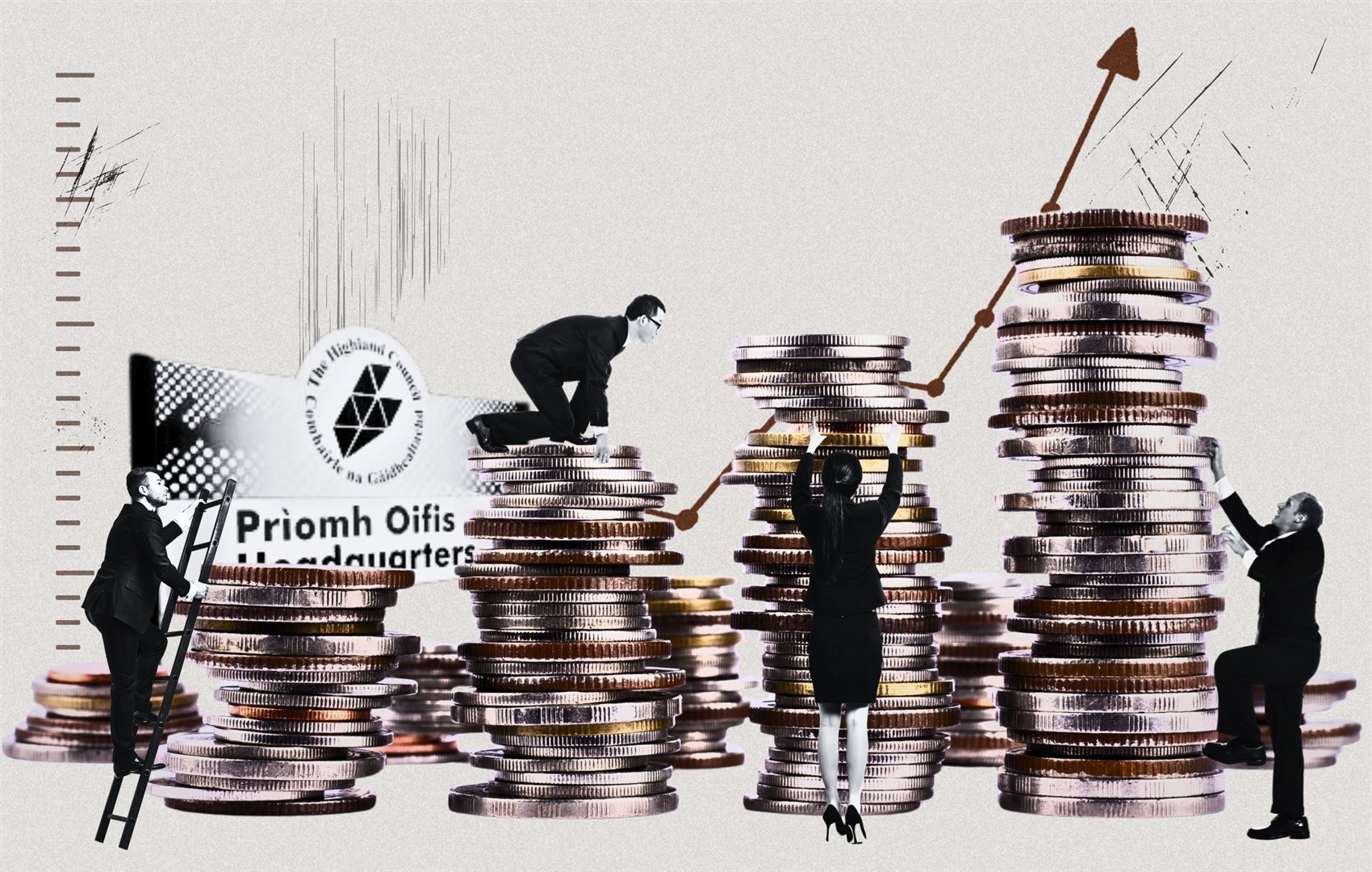 The years 2019 to 2025 saw a 445 per cent surge in the number of Highland Council officials paid over £60,000.