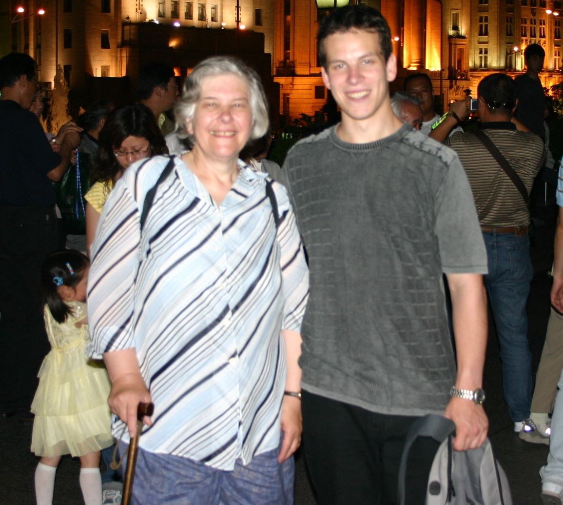 Ben and his mother Marian on an oriential holiday before she became ill.