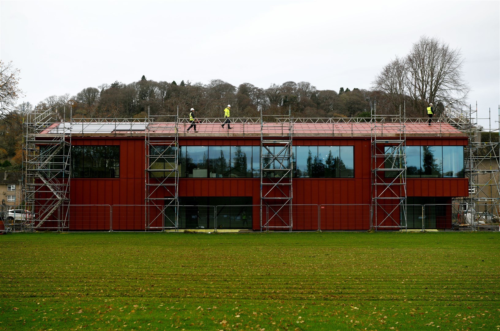 The new Bught Park Pavilion during a sneak-peak tour in December. It is due to open later this year. Picture: James Mackenzie.