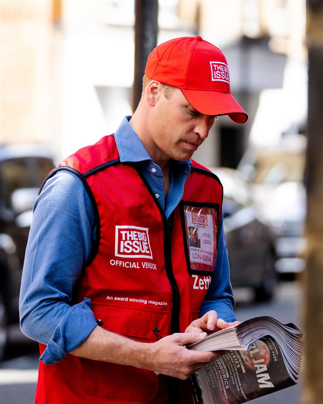 The Prince of Wales has been a supporter of the Big Issue, helping to sell it on the streets of London (The Big Issue/PA)