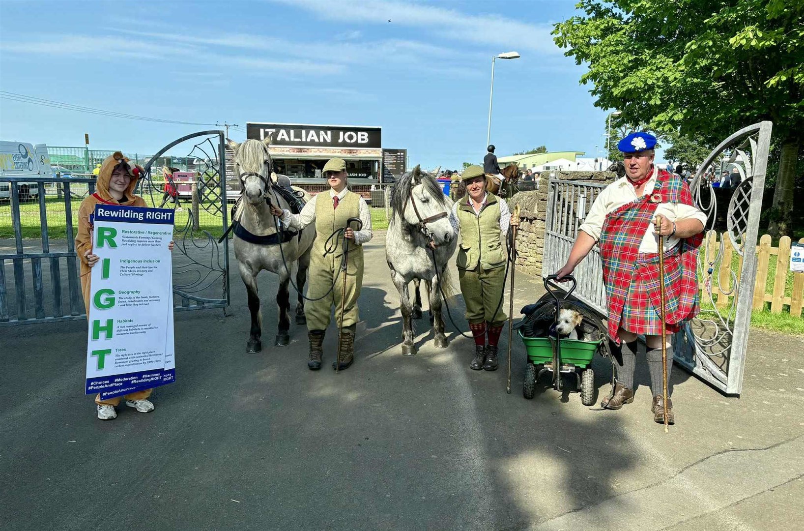 ALL FOR SHOW: Highland Horse Fun have been a real hit at the Royal Highland