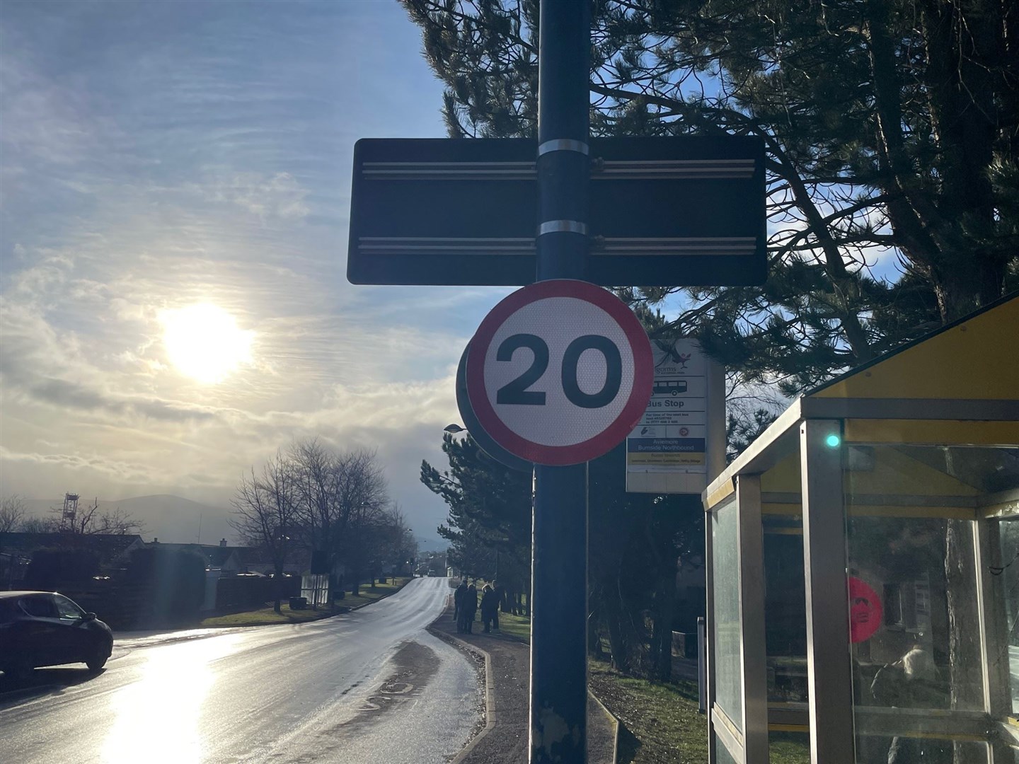 A 20mph limit in place along Aviemore's Grampian Road. The lower speed limit is currently under review as part of a public consultation by Highland Council.