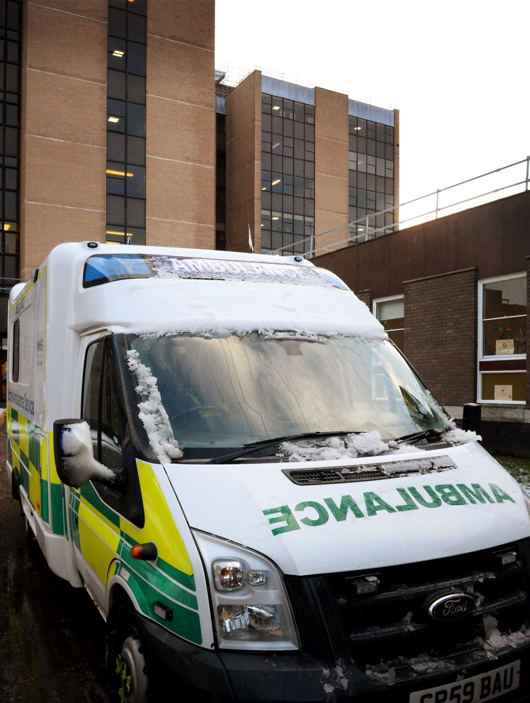 The A&E department waiting room at Raigmore Hospital has been closed temporarily because of localised flooding.