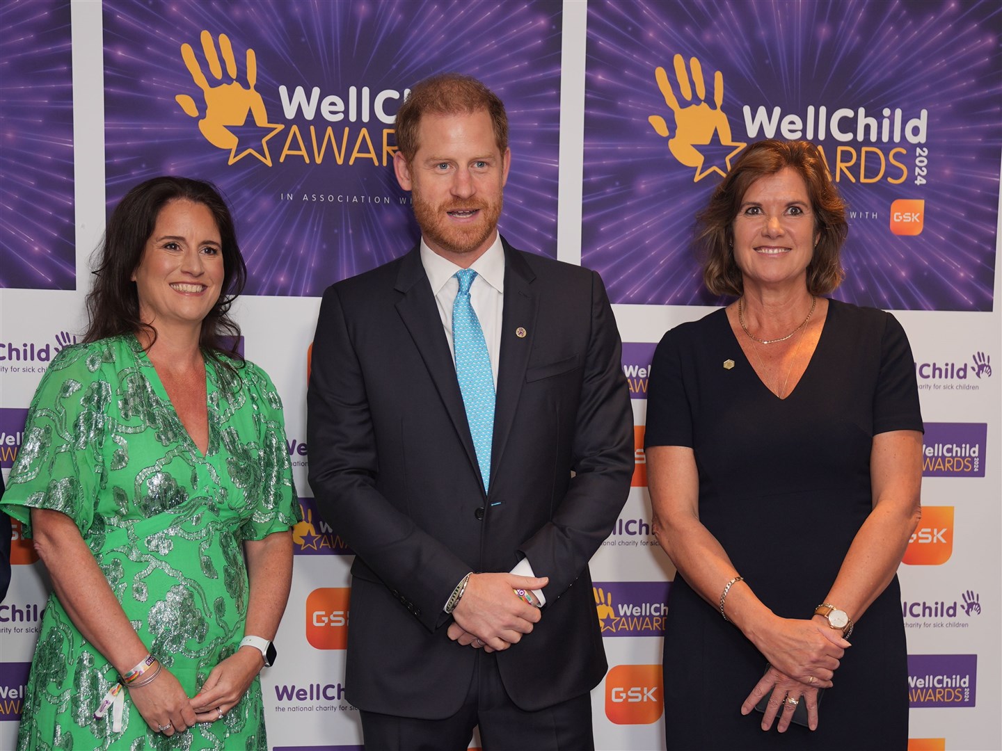 Harry, patron of WellChild, at the annual WellChild awards in London on Monday (Yui Mok/PA)