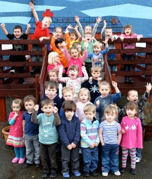 Children from the Glenurquhart Childcare Centre, Drumnadrochit.