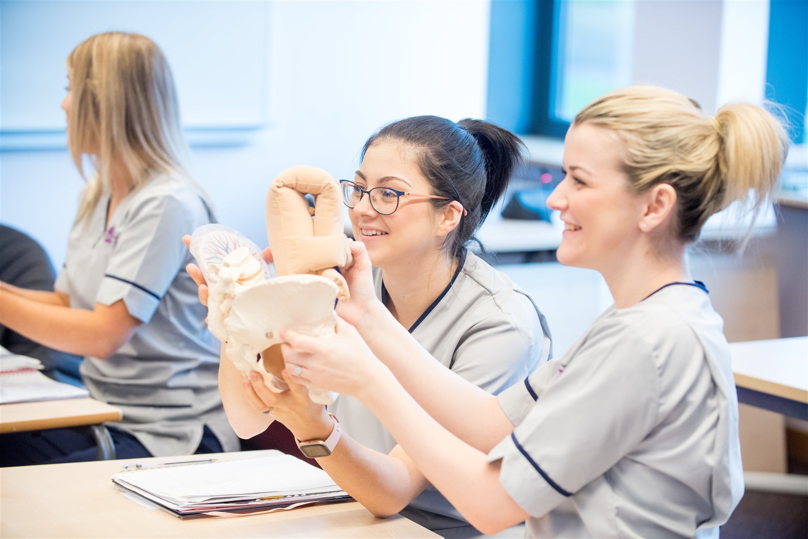 Midwifery students in the Highlands