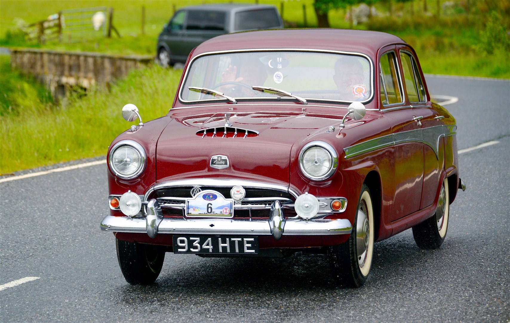George & Ian Keir (Dufftown) / 1959 Austin A105 Vanden Plas at Strathnairn. Picture: Richard Cliff
