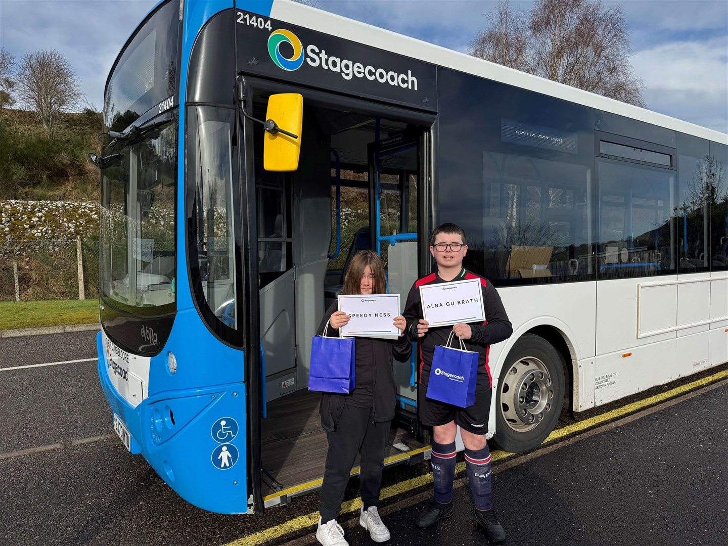 Hamish Speed and Louie Macleod from Glenurquhart High School.