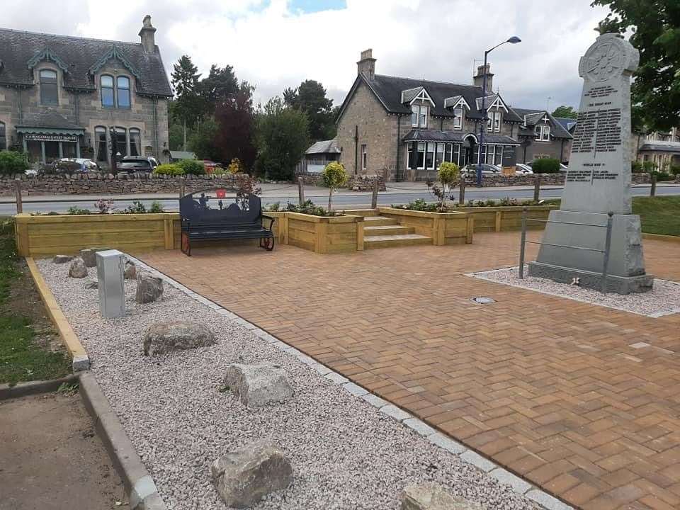 The landscaping work has been completed and new additions made to the village's war memorial site.