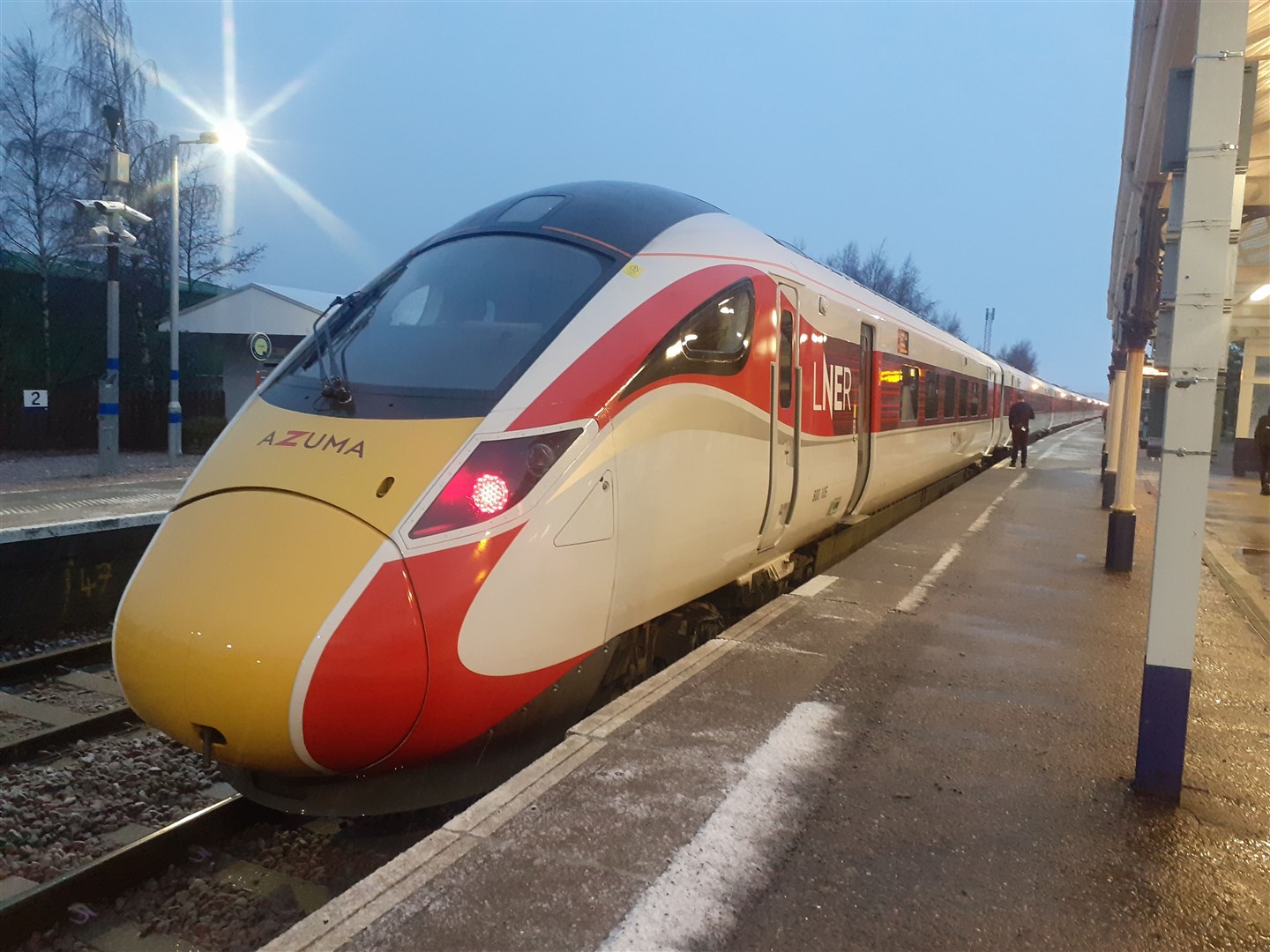 The Azuma waits at Kingussie (library)