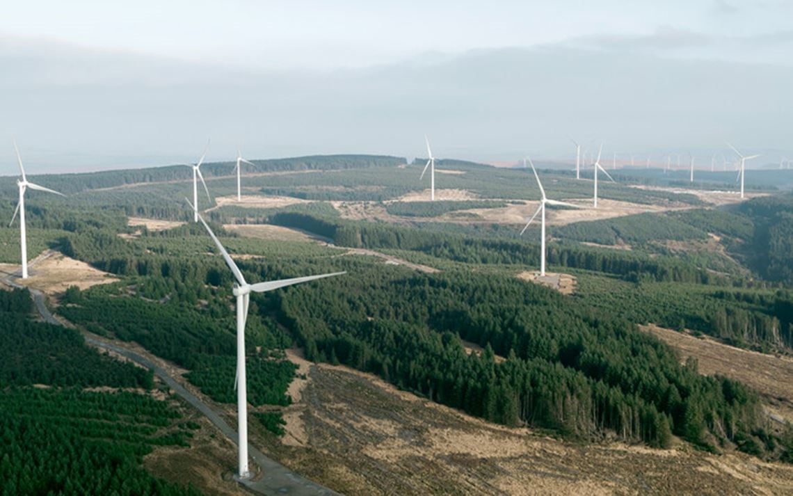 An impression of the proposed Ourack wind farm around 10 kilometres north of Grantown.
