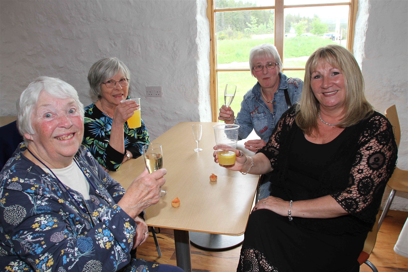 Former member Helen Ross (left) with friends Callie Mackay, Margaret McKinlay and Liz Sclater.