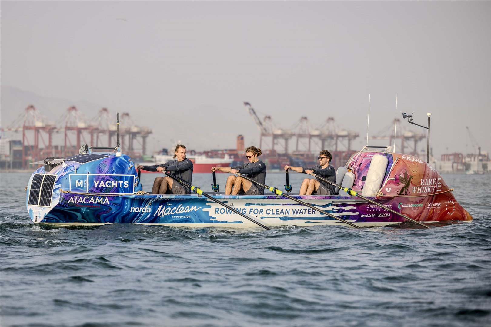 The brothers will put in an estimated four million oar strokes during the 9,000-mile voyage (Lara Eventide/PA)