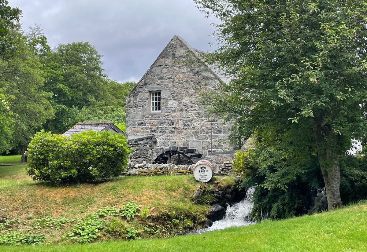 The current Speyside Distillery which is home to SPEY malt whisky.
