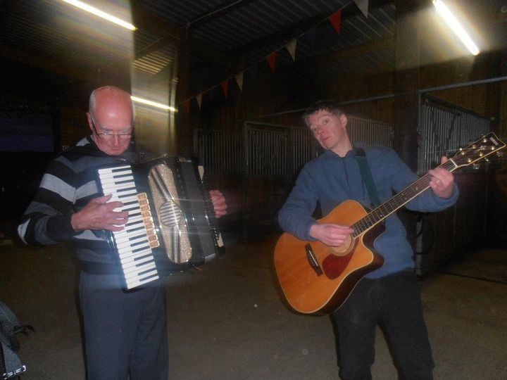 Bert plays accordion to Dave MacIntosh's guitar some 10 years ago. Picture: Ruaridh Ormiston