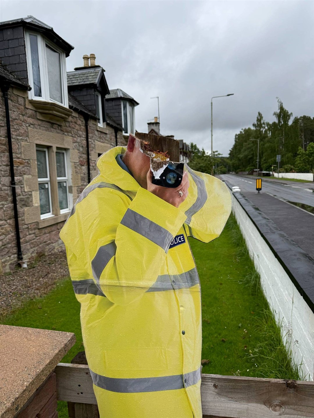 WHAT DID HE SEE? Locals are not sure this was just 'young vandals'.