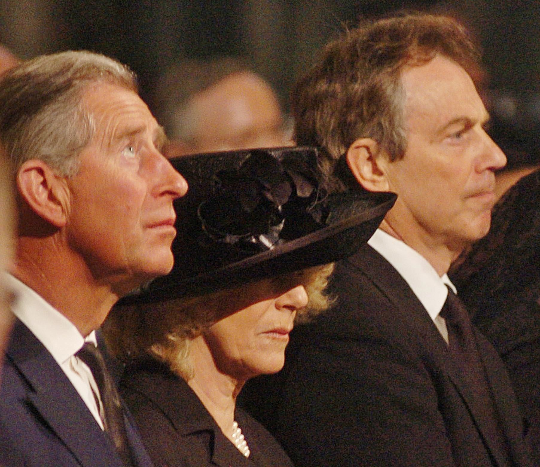 Charles and Camilla with the then prime minister Tony Blair (Johnny Green/PA)