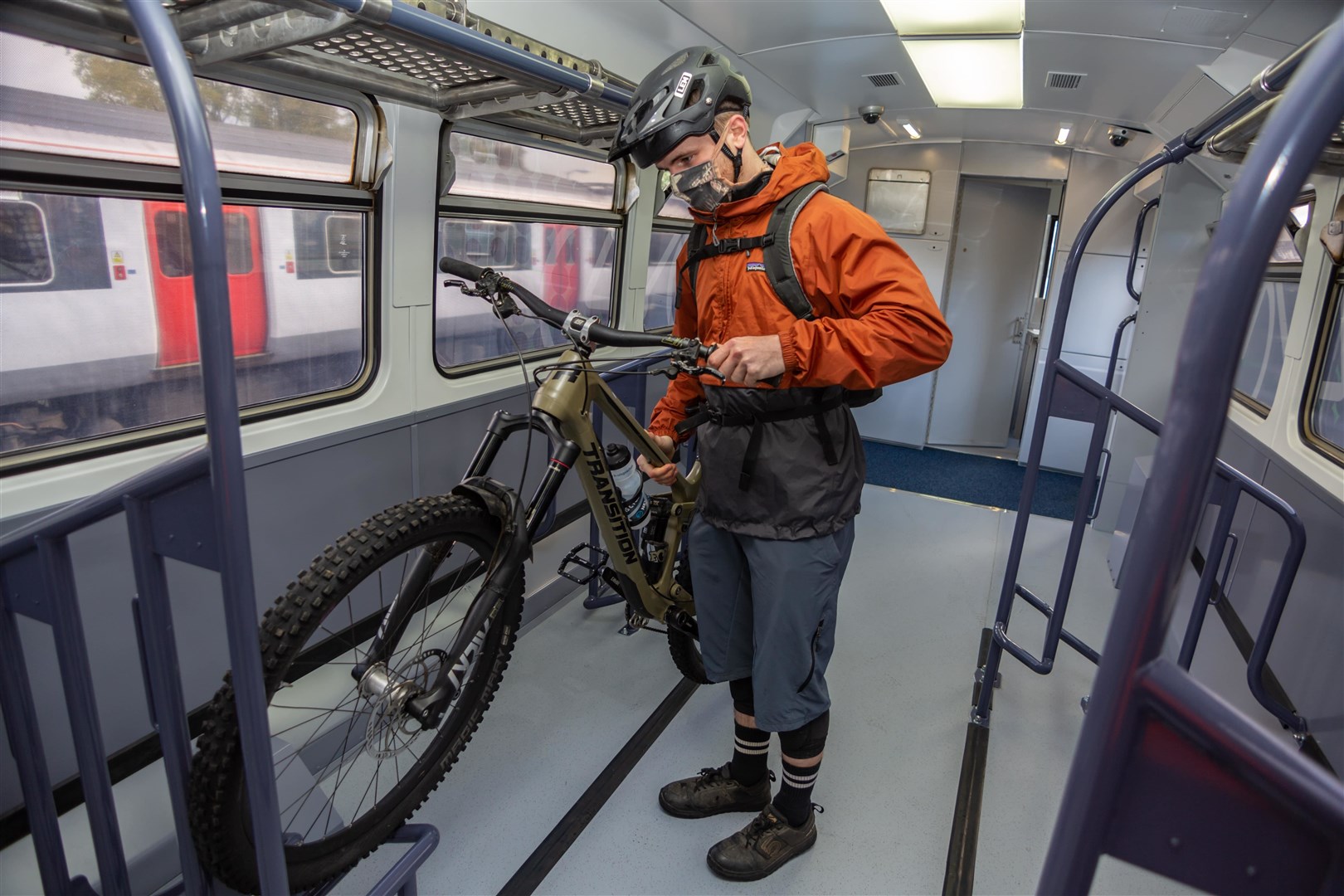 Cyclist on the right track