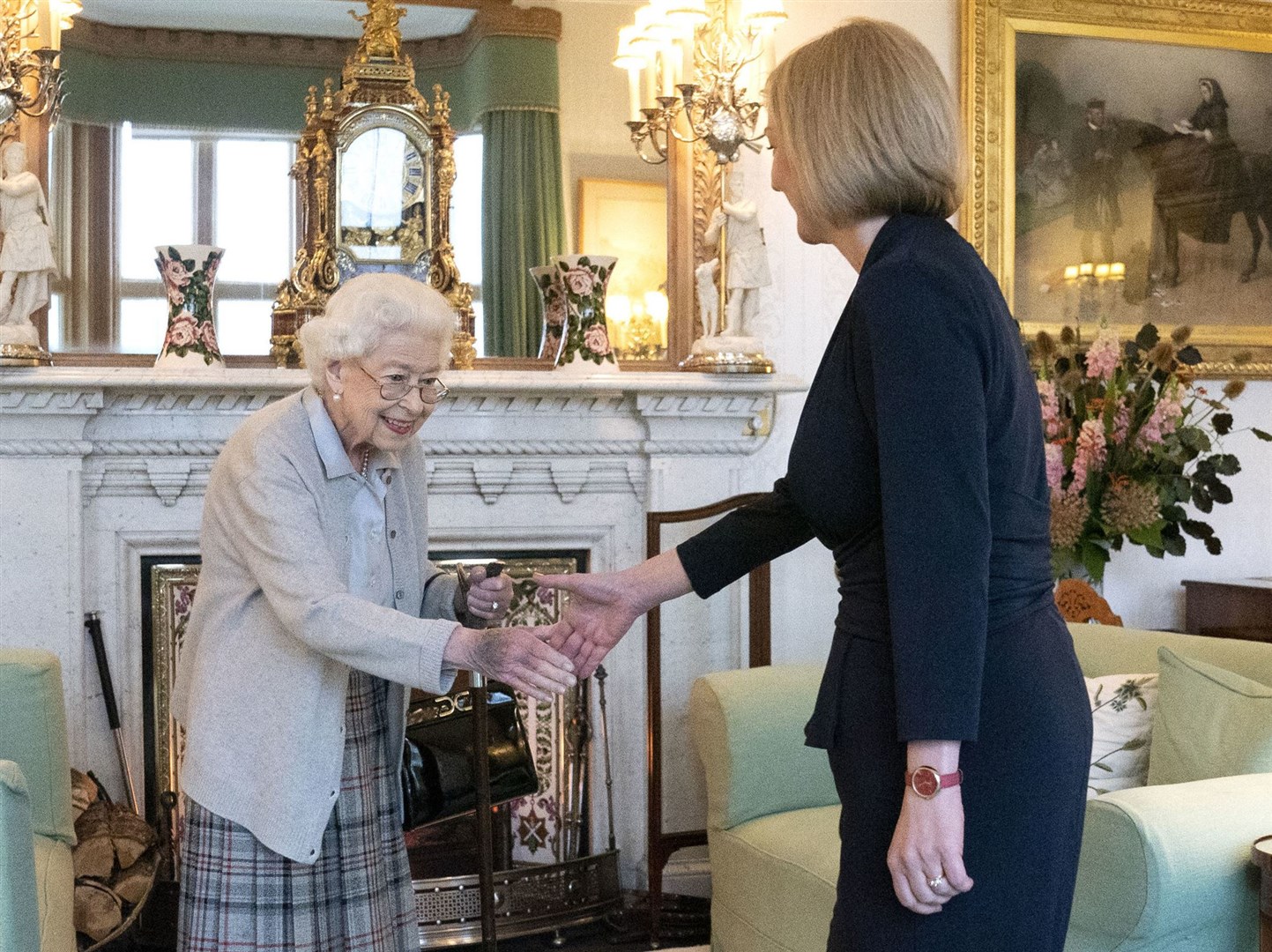 On September 6, the Queen welcomed then-newly-elected Conservative Party leader Liz Truss to Balmoral to invite her to become Prime Minister. This was to be the Queen’s final public act (Jane Barlow/PA)