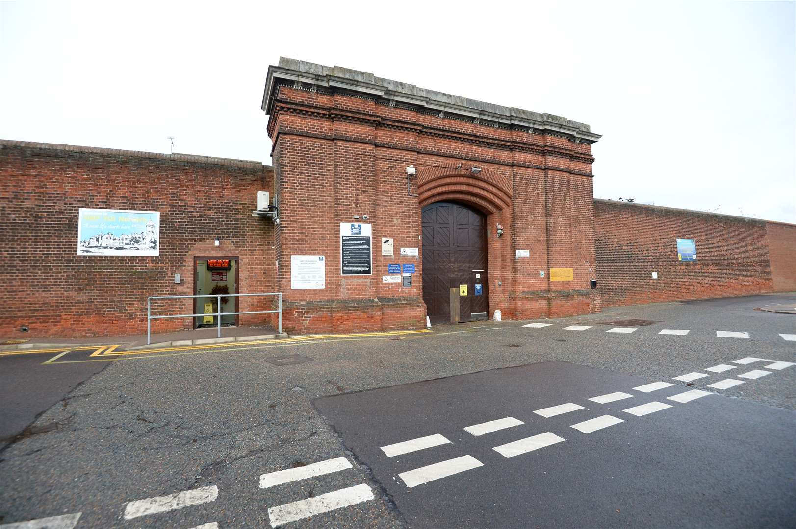 The main entrance to HM Prison Norwich (Nick Ansell/PA)